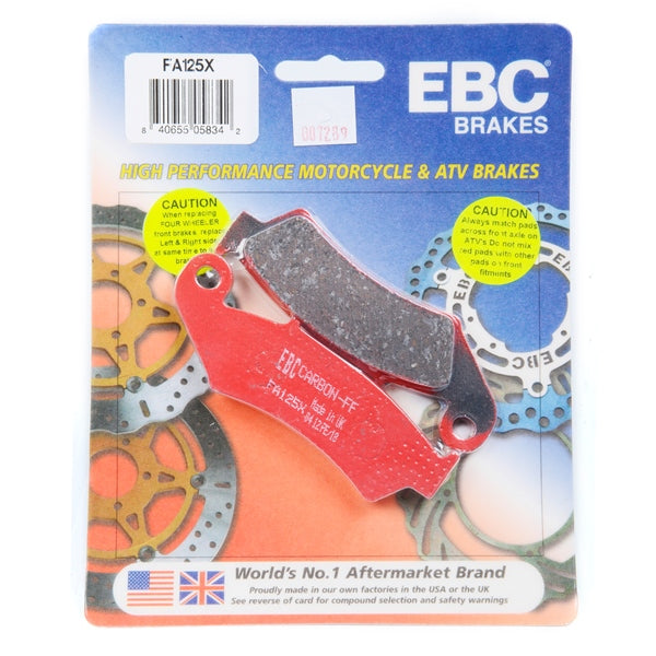 FA125X EBC BRAKE PAD FT