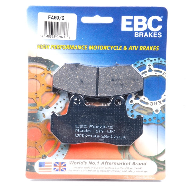 FA69/2 EBC BRAKE PAD FT