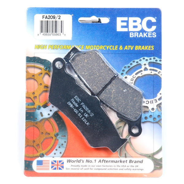 FA209/2 EBC BRAKE PAD FT/RR