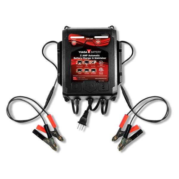 BATTERY CHARGER 2 BANK 6/12V 2A YUASA