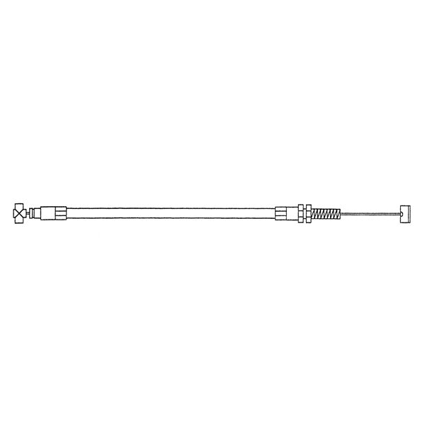 THROTTLE CABLE SINGLE W/O INJ POL