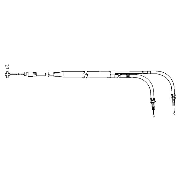 THROTTLE CABLE DOUBLE UNIV MIKUNI 36-38
