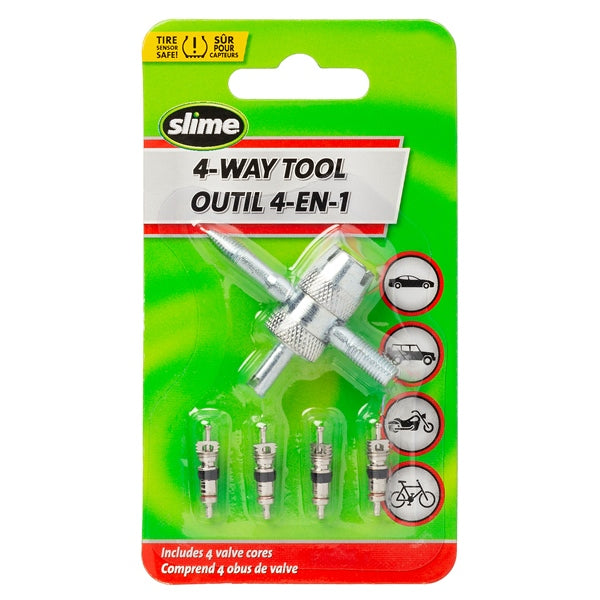 4-WAY TIRE VALVE TOOL SLIME