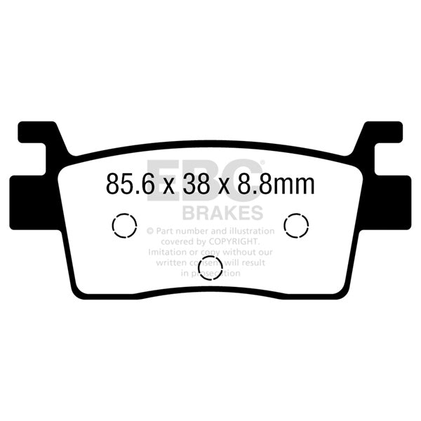 FA739R EBC BRAKE SHOES LF/RG