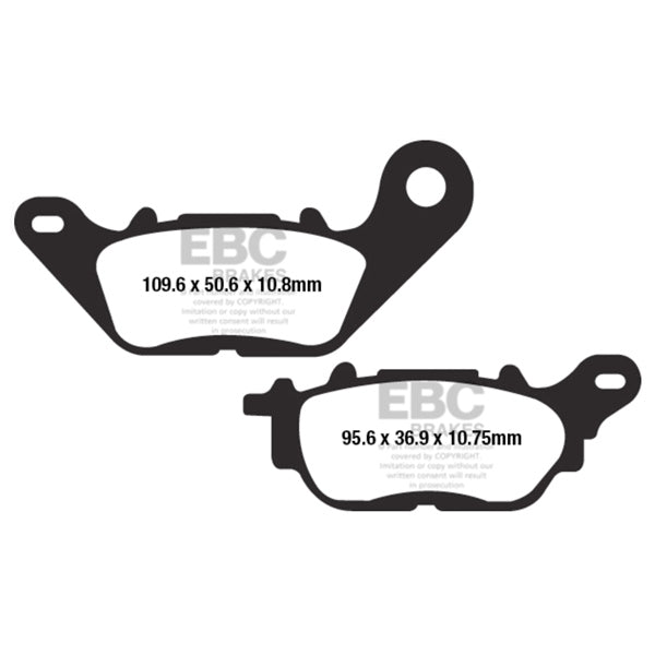 GPFAX662HH EBC BRAKE PAD RR