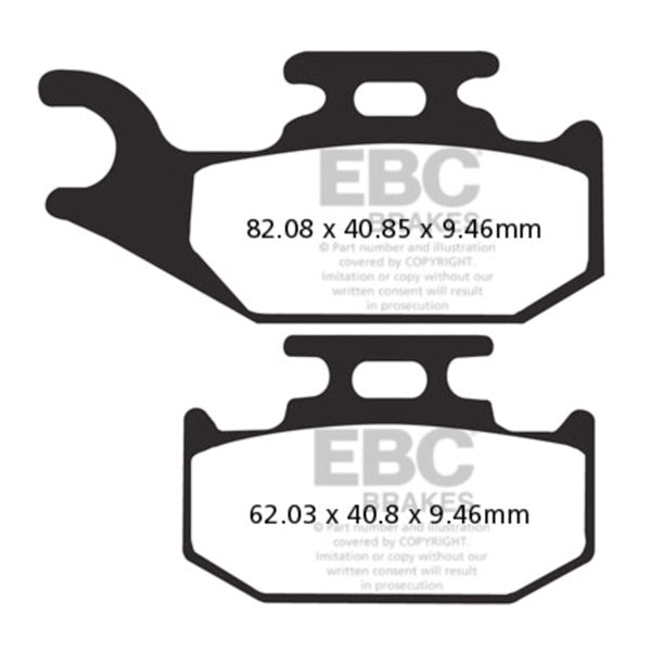 SXR317HH EBC BRAKE PAD LF