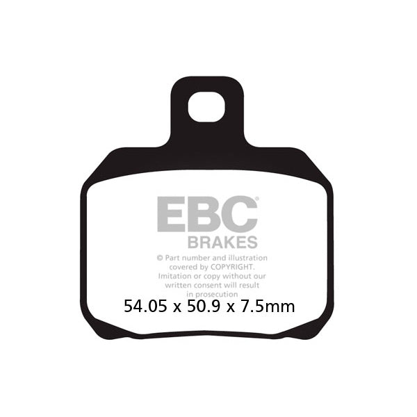 EPFA266HH EBC BRAKE PAD RR/LF APRILIA