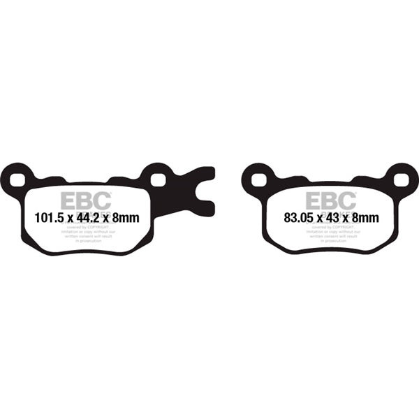 FA684SV EBC BRAKE PAD RR/LF C-AM
