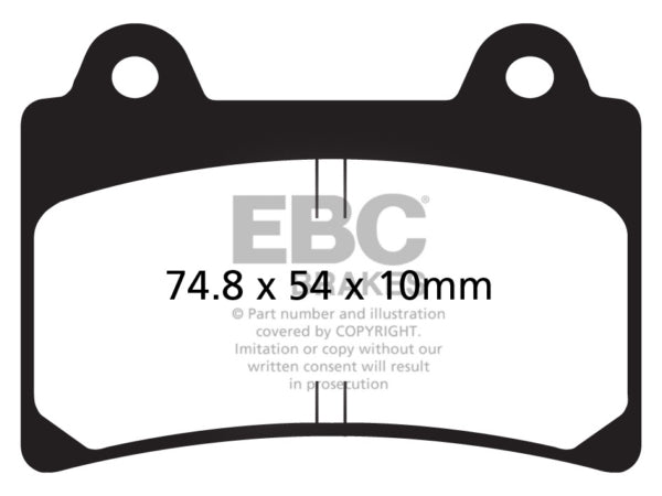 FA123V EBC BRAKE PAD FT