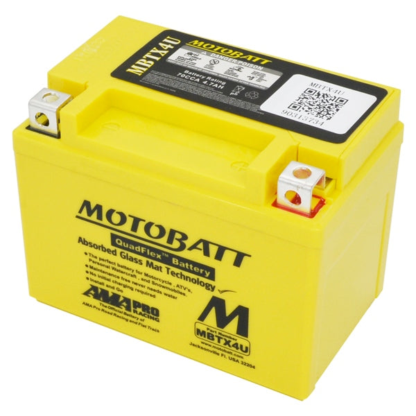 MBTX4U BATTERY QUADFLEX MOTOBATT