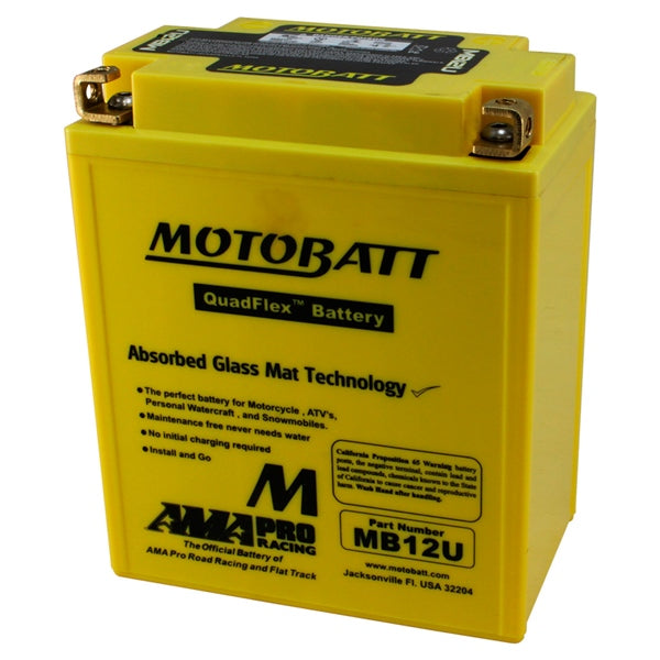 MB12U BATTERY QUADFLEX MOTOBATT