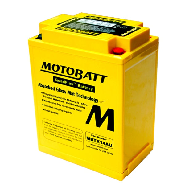 MBTX14AU BATTERY QUADFLEX MOTOBATT