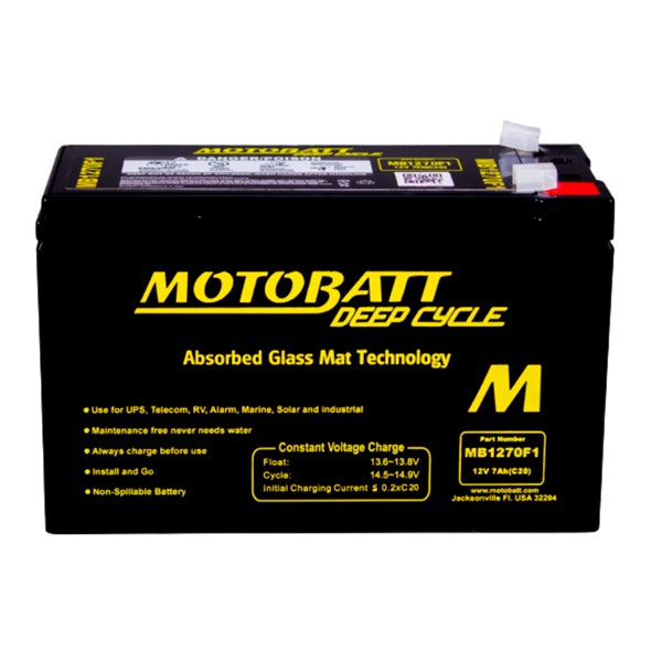 MB1270F1 BATTERY DEEP CYCLE MOTOBATT