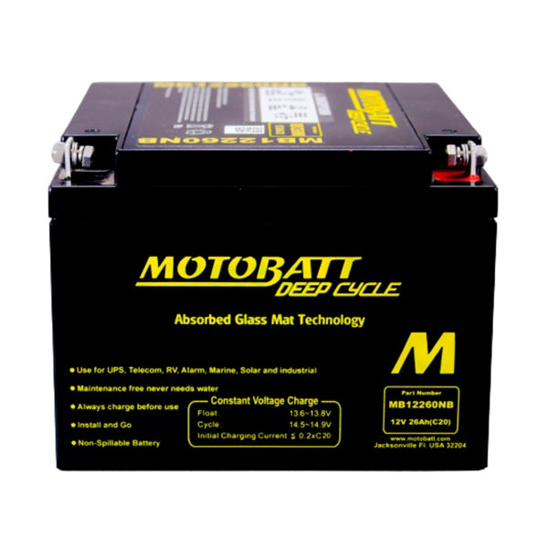 MB12260NB BATTERY DEEP CYCLE MOTOBATT