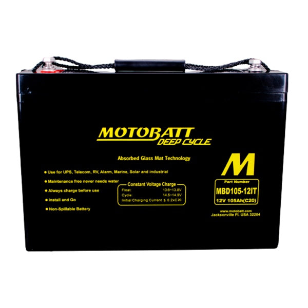 MBD105-12IT BATTERY DEEP CYCLE MOTOBATT