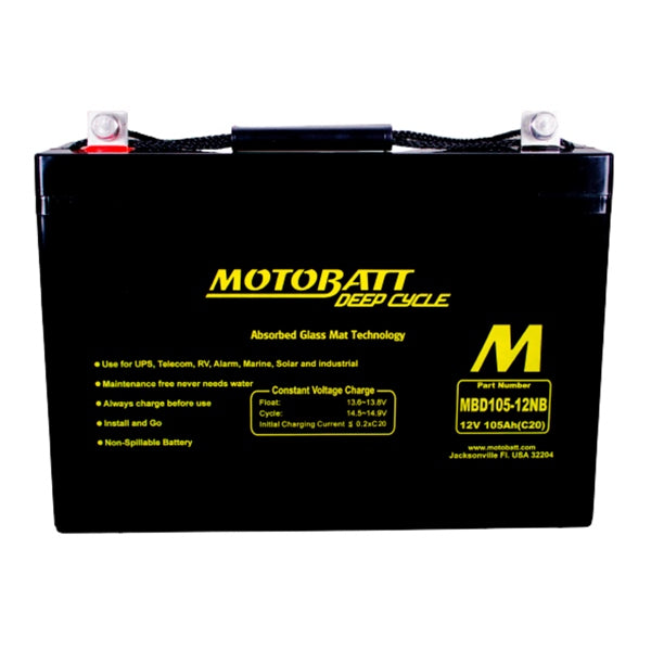 MBD105-12NB BATTERY DEEP CYCLE MOTOBATT