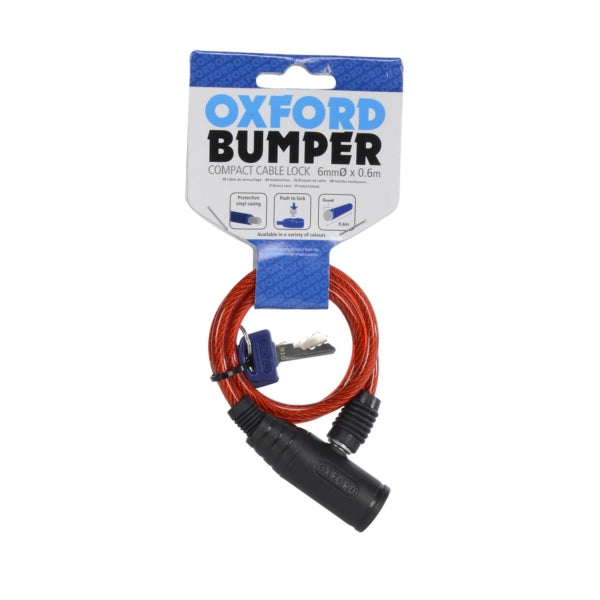 CABLE LOCK 600X6MM BUMPER RD OXFORD