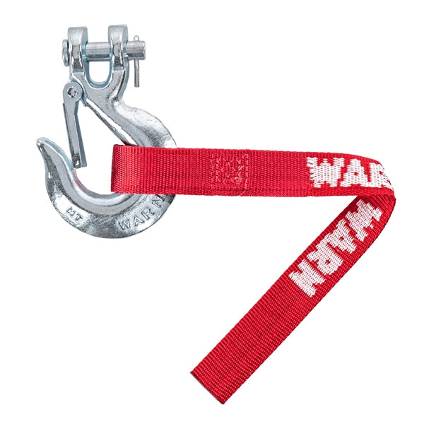 WINCH HOOK 5/16" W/SPRING & SAFETY STRAP