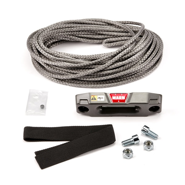 FAIRLEAD SHORT W/SYNTHETIC ROPE 50 WARN