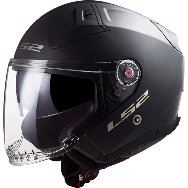 HELM INFINITY II SOLID MAT BK S LS2