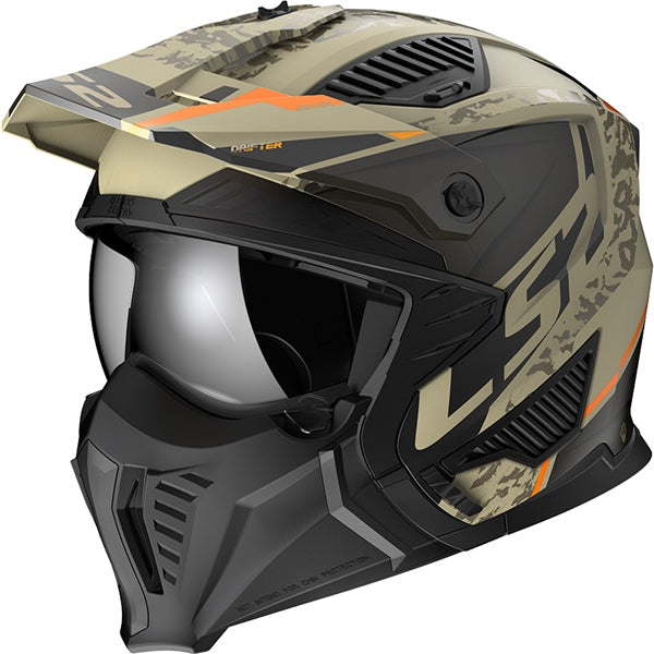 HELM DRIFTER DEVOR MAT SAND OG XL LS2