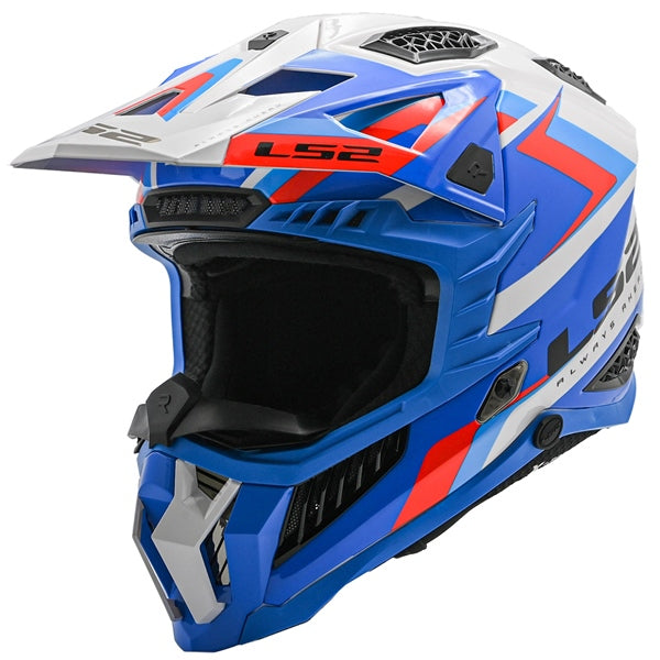 HELM X-FORCE SPRINT WH/BL/RD 2XL LS2