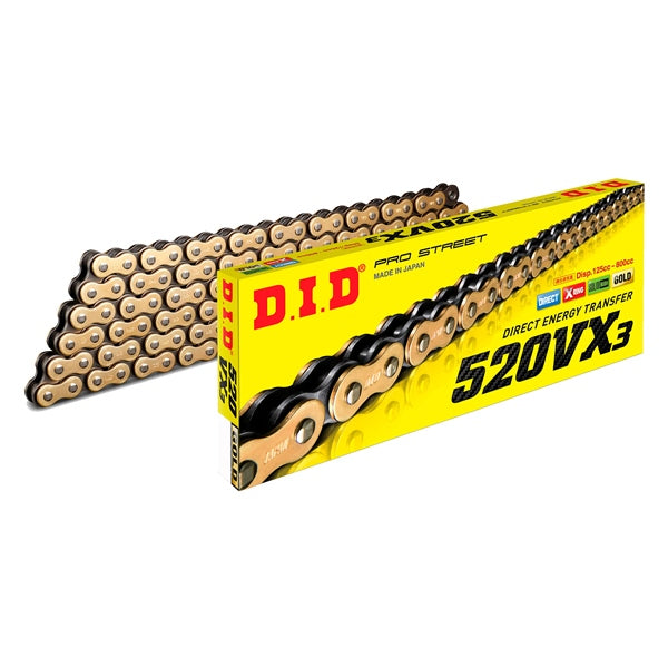 520VX3 90L GLD/BK DID CHAIN
