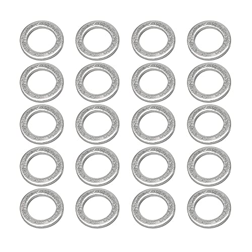 FANHAY 20PCS Oil Crush Washers/Drain Plug Gaskets Washers Seals Rings 94109-14000 for Honda Civic Ridgeline Odyssey CRV CR-V Drain Plug Gaskets