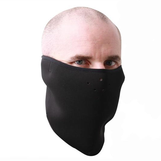 FACEMASK SKULL FLEECE SOLID BK