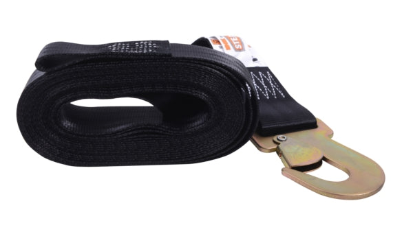 WINCH STRAP 2"X20 5000LBS BK