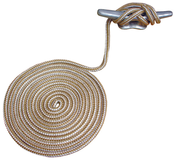 1/2 X 15 DOCKLINE GOLD DOUBLE BRAIDED NY