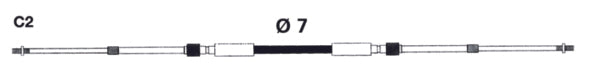 C2/33C STYLE CONT.CABLE BRASS FIT 15