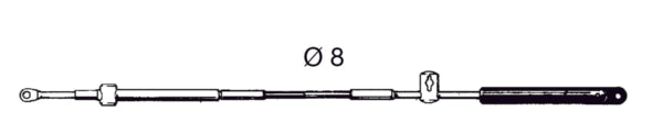 MACH FIVE MERC.STYLE CONTROL CABLE