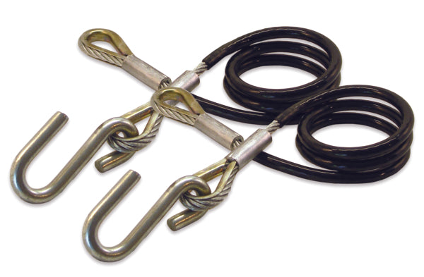 TRAILER SAFETY CABLES PRE-COILED PR
