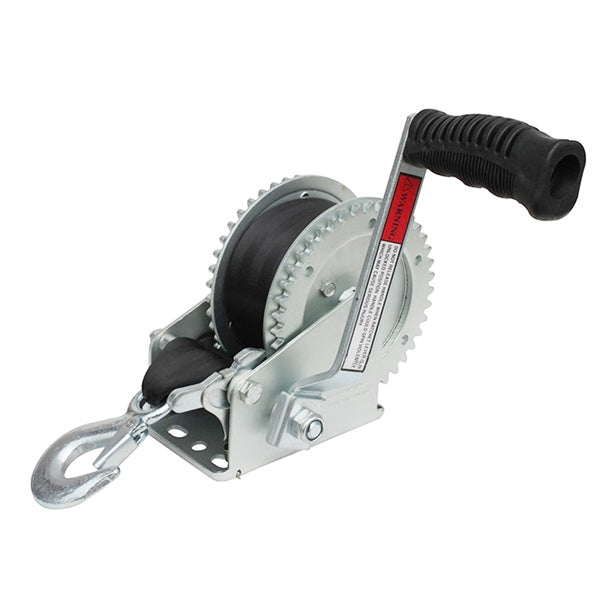 WINCH MANUAL W/STRAP TRAILER 2000LBS