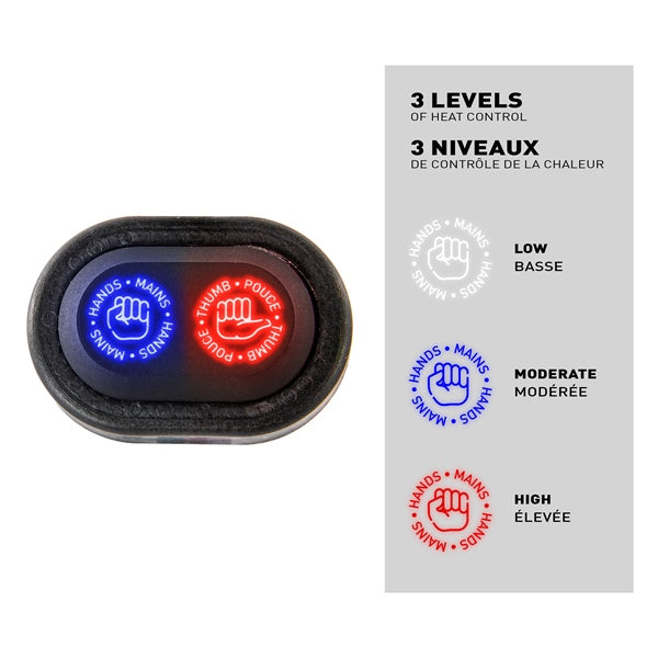HEATED GRIP W/THUMB KIT KIMPEX PREMIUM