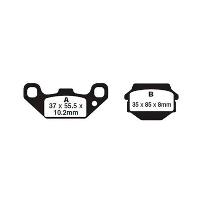 FA128R EBC BRAKE PAD