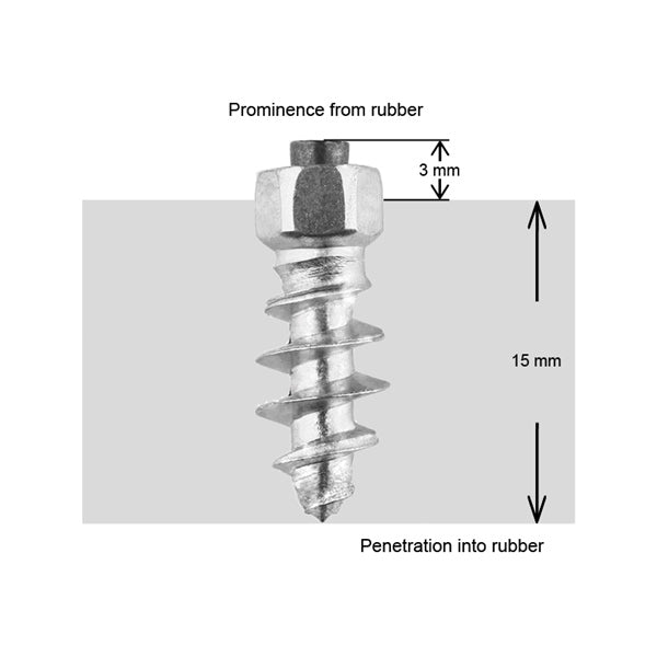 TIRE STUDS 18MM BOX OF 100
