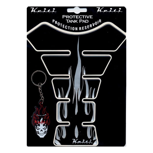 TANK PAD FLAME BK KEITI