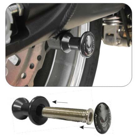 SWINGARM SPOOLS M10 BLACK (QTY 2)