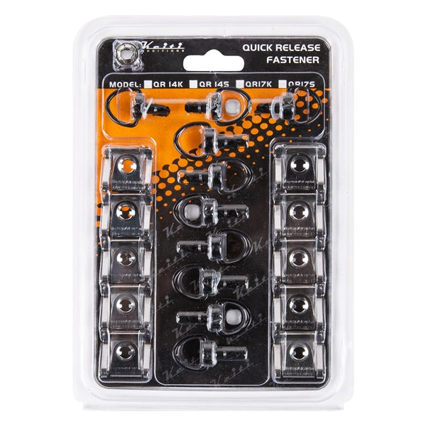 QUICK RELEASE FASTENER BLACK SHORT (QTY
