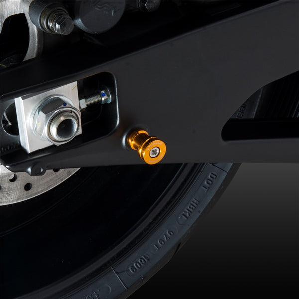 SWINGARM SPOOLS M6 GOLD (QTY 2)