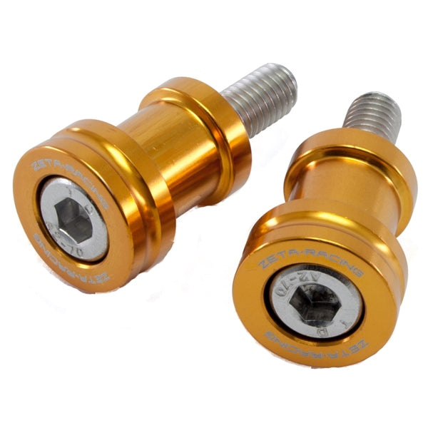 SWINGARM SPOOLS M6 GOLD (QTY 2)