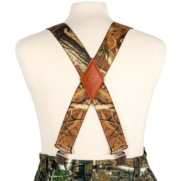 WIDE SUSPENDERS 2" CAMO GREEN TRAIL