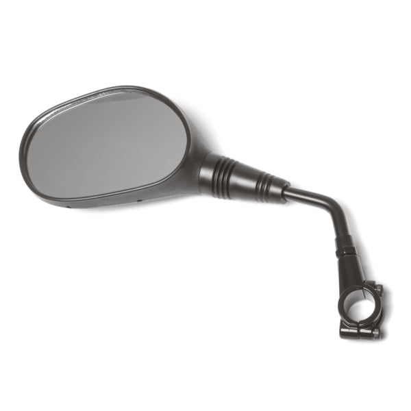 MIRROR YAM STYLE 4" STEM 7/8" BAR BK
