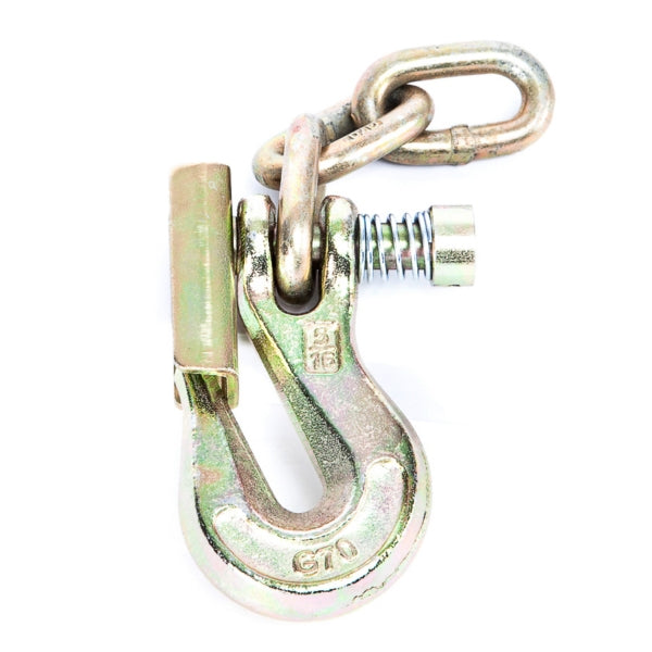 GRAB HOOK 7MM W/ LATCH AND CHAIN