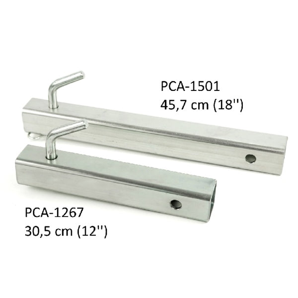 TUBE SQUARE W/BENT PIN 2"X12"