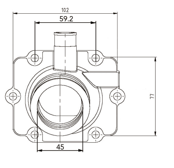 CARBURETOR FLANGE POL