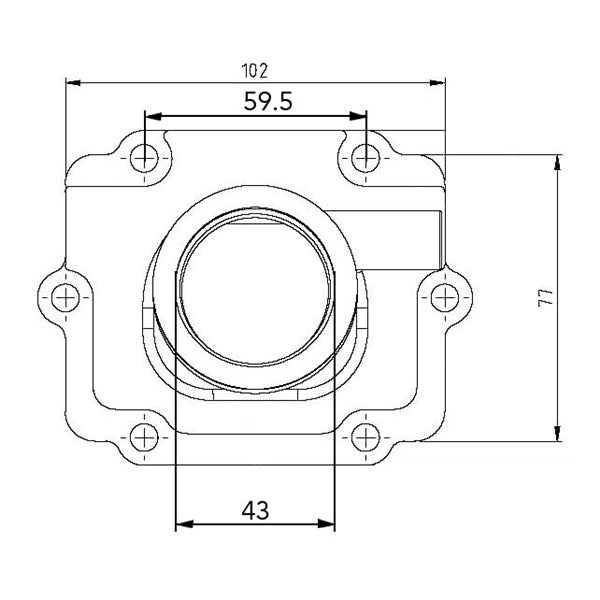 CARBURETOR FLANGE POL