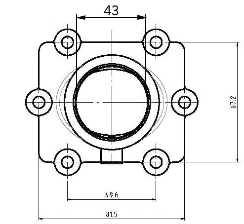CARBURETOR FLANGE A/C